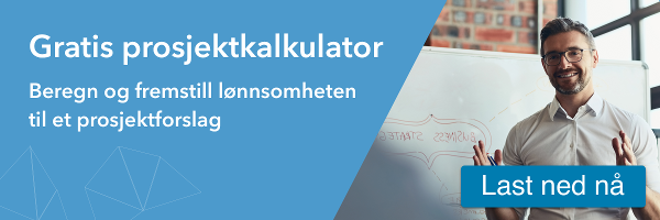 Skjema for kontantstrømberegning nåverdi internrente og payback