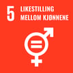 Mål nr 5: Likestilling mellom kjønnene