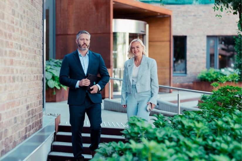 Fredrik og Heidi ute